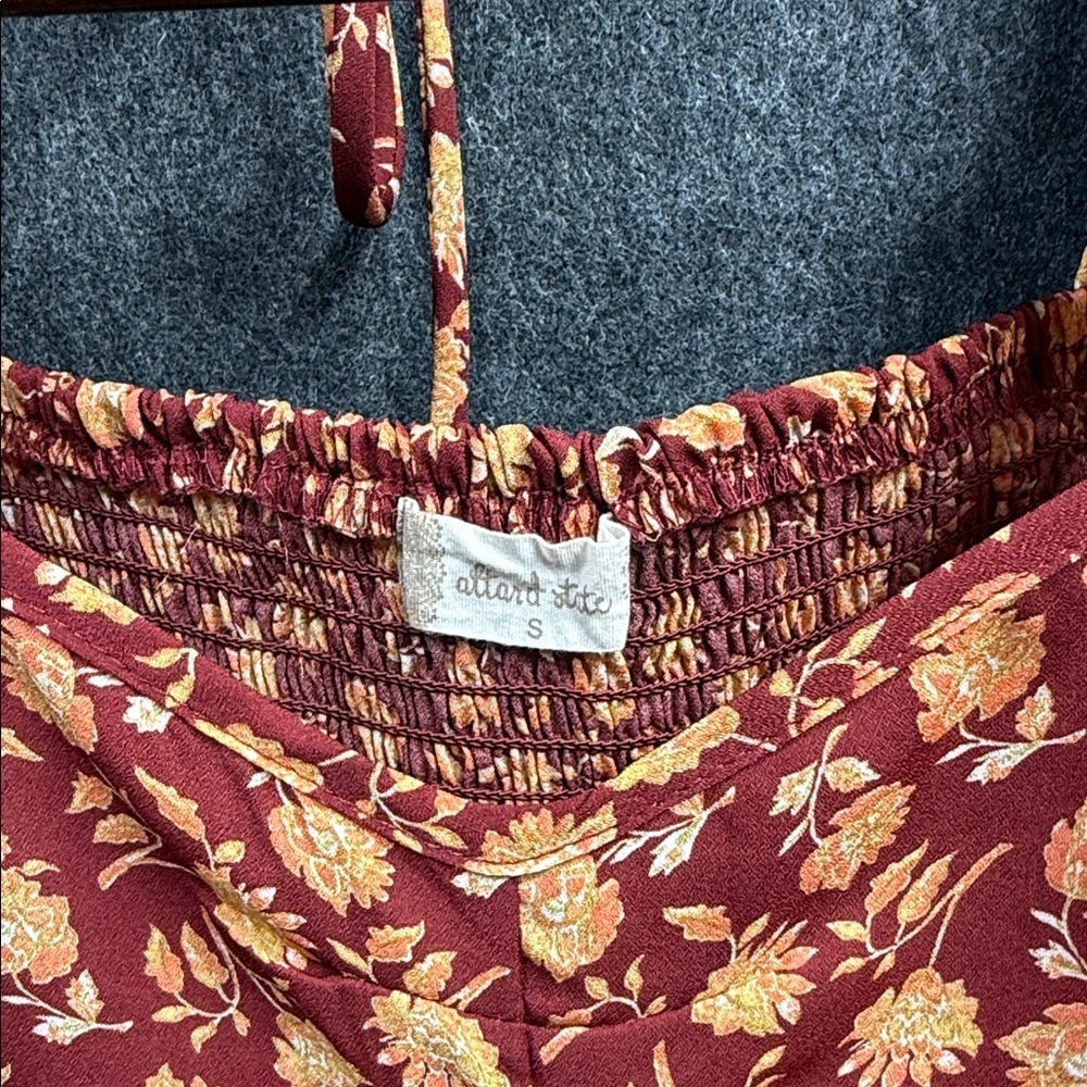 Altar'd State Red and Yellow Floral Blouse - Picture 2 of 5